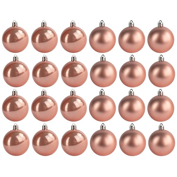 Набор шаров 24шт 6см розовый SYQA-012297