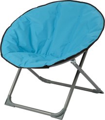 Кресло садовое Лаундж d76см h70см, сталь/оксфорд, серый/голубой, CMP-0004.000