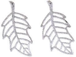 Набор украшений листок 2шт 12х6,5см серебро SYLKGJB-482136