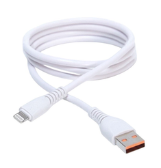 Кабель USB-Lightning 5А белый 1м Gianho быстрая зарядка