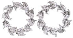 Украшение венок 12см серебро SYLKGJC-4821194