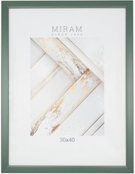 Рамка МИРАМ 30х40см зеленый, пластик