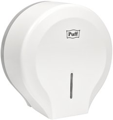 Диспенсер для туалетной бумаги Рuff-7130 белый с замком ABS-пластик