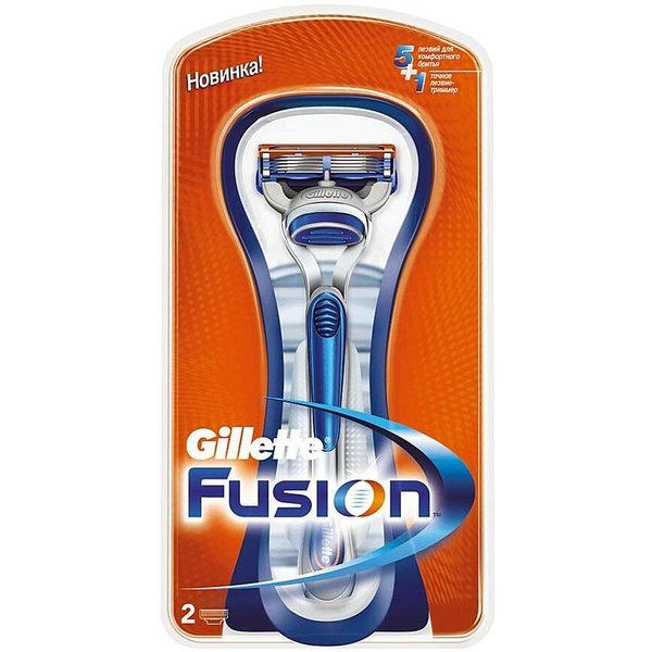 Бритва Gillette Fusion 2 сменные кассеты