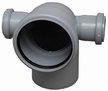 Отвод канализационный d110 с выходом 50 на 90° левый и правый для внутренней канализации
