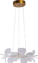 Люстра Оскар 1х42W LED металл, акрил, золото