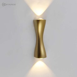 Бра Estares SAVIO 6W 2L-WW-160x60x50 GOLD IP54 золото/металл
