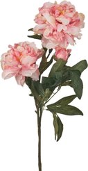 Цветок искусственный Lefard Пион 10х90см розовый