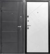 Дверь входная Форпост-60 антик серебро софт белый 960х2050мм левая