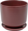 Горшок керамический Бургунди d15см h13см v1,6л, цилиндр, бордо