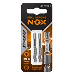 Бита NOX TORX Tx30 50мм 2шт