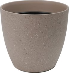 Кашпо бетонное Песок d30см h27,8см v13л, коричневый