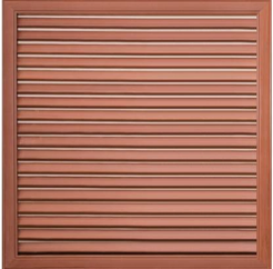 Решетка вентиляционная,профиль ПВХ,600х600,вишня