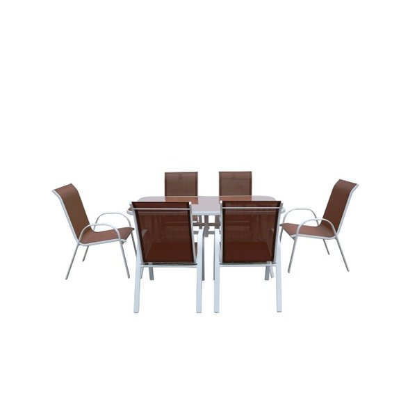 Набор мебели C601B 7 предметов (стол,6 стульев)