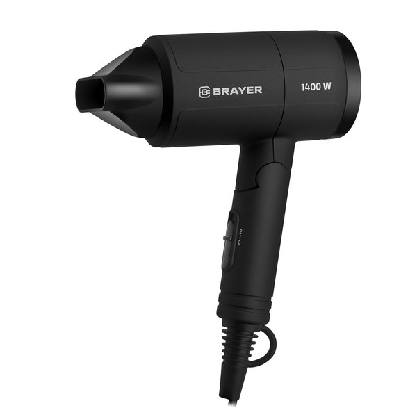Фен для волос Brayer BR3040 1400Вт 2 скорости складная ручка