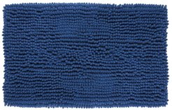 Коврик для ванной комнаты 50х80см Брейди синий, микрофибра