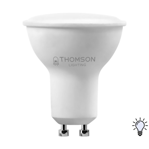 Лампа светодиодная THOMSON 8Вт GU10 4000K свет нейтральный белый
