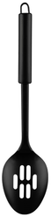 Ложка с отверстиями Mallony Classico Nero 32,5х7,2см черный, нерж.сталь