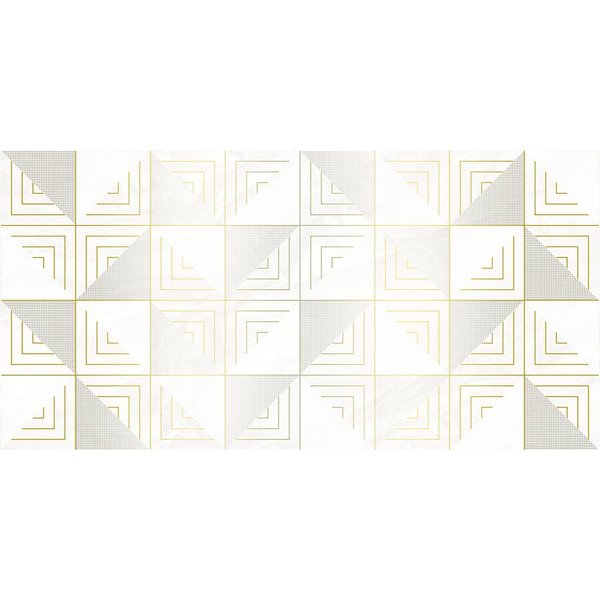 Декор настенный Mania 25х50см белый шт (OS\B195\34069)