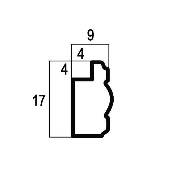 Багет 17 Оникс D17S(2)/LB4-1 17х9х2500мм