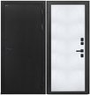 Дверь входная Dorston Termo Ecoterm Light букле черный белое дерево 860х2050 правая