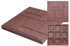 Плитка полимерпесчаная тротуарная 300х300х25мм красная