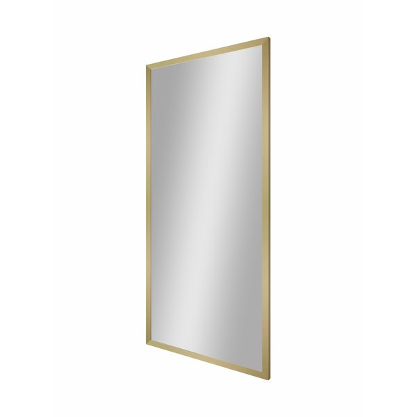 Зеркало Флоу 450х1000 в золотом алюминиевом профиле