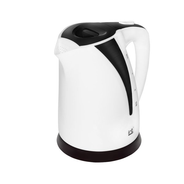 Чайник электрический Irit IR-1238 1500Вт 2л пластик, белый/черный