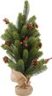 Елка искусственная Аметист 60см, с шишками и ягодами, ПЭ, 4A09-02-61T Елка искусственная Аметист 60см, с шишками и ягодами, ПЭ, 4A09-02-61T