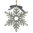 Украшение фигурное Снежинка 12см, цвет: серебро, металл, SYTYB-1823146 Украшение фигурное Снежинка 12см, цвет: серебро, металл, SYTYB-1823146