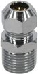 Ниппель латунный переходной 1/2"х3/8" с цангой