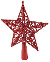 Верхушка елочная Звезда 17,5х14,5см, красный, SYSDX 332128