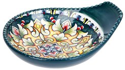 Соусник Arabesque 12х10х3см зеленый, фарфор