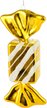 Украшение фигурное Конфета 20х9х4см, золото, SYQC-0123058 Украшение фигурное Конфета 20х9х4см, золото, SYQC-0123058