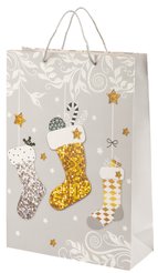Пакет бумажный новогодний 44х31х12см SYLH-A 4322051