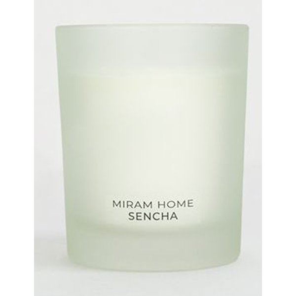 Свеча в стакане ароматическая Miram Home Sencha 200г Зеленый чай, лимон и мята