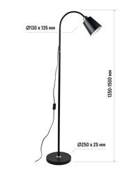 Светильник напольный Е27 HT-140B черный, высота 1550мм