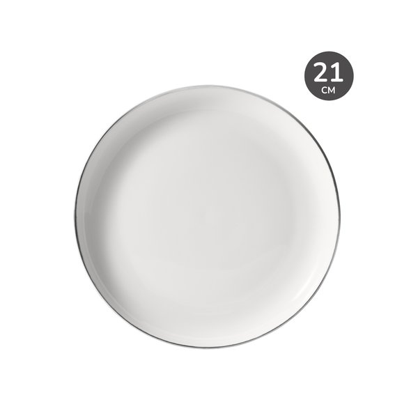 Тарелка обеденная Apollo Cintargo 21см белый, фарфор