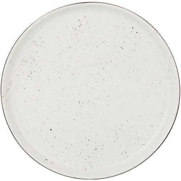 Тарелка закусочная Bronco Platinum 21см белый, фарфор