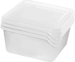 Набор контейнеров д/заморозки продуктов Plast Team/Lucky Friday Frozen 750мл 3шт полипропилен