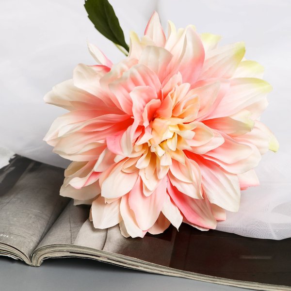 Цветы искусственные Георгина экстра галант 15х60см розовый  