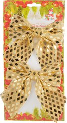 Набор бантов 2шт 12х14см, золото, SYHDJA-3223232