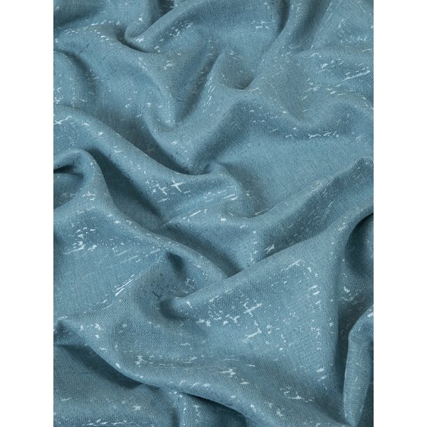 Ткань портьерная Жаккард штукатурка 513-2 голубой 280см