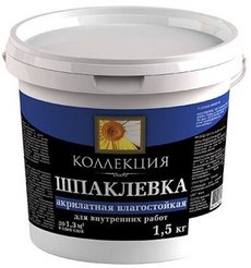 Шпаклевка коллекция акрилатная влагостойкая 1,5кг Ижсинтез