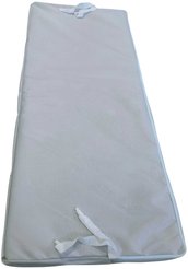 Подушка для садовой скамейки 100х42х6см светло-серый