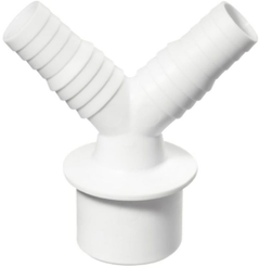 Переходник двойной Ø50мм для подключения сливного шланга