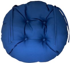 Сидушка на стул круглая d40см бостон синий