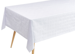 Клеенка Dekorelle Aurora065 140см белый, ПВХ