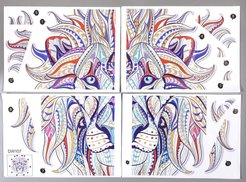 Наклейка Лев 50х70см арт.5139610