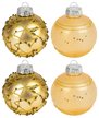Набор шаров 4шт 8см золото SYQF-0122305 Набор шаров 4шт 8см золото SYQF-0122305